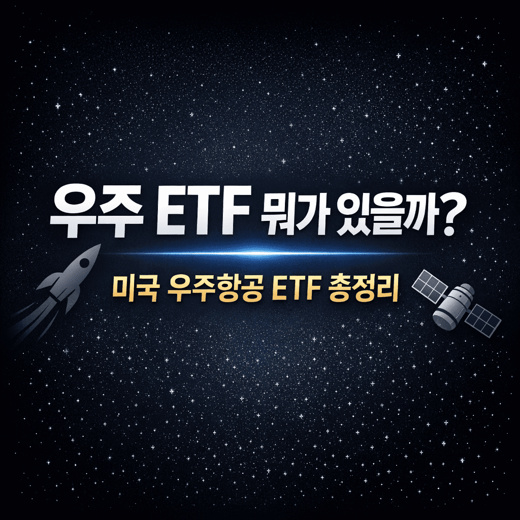 우주 ETF 뭐가 있을까 미국 우주항공 ETF 총정리