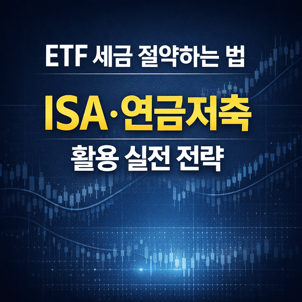 ETF 세금 절약하는 법 – ISA·연금저축 활용 실전 전략