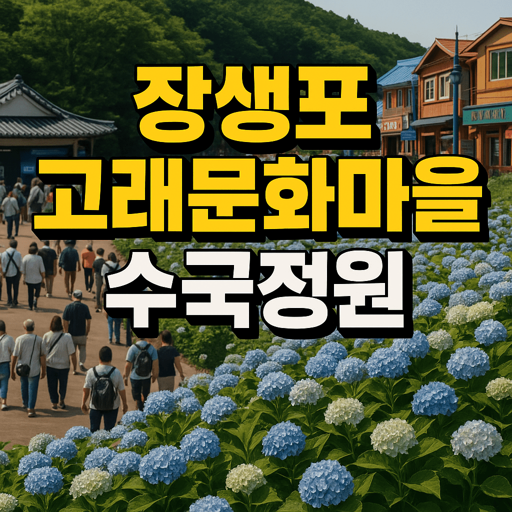 장생포 고래문화마을 수국정원
