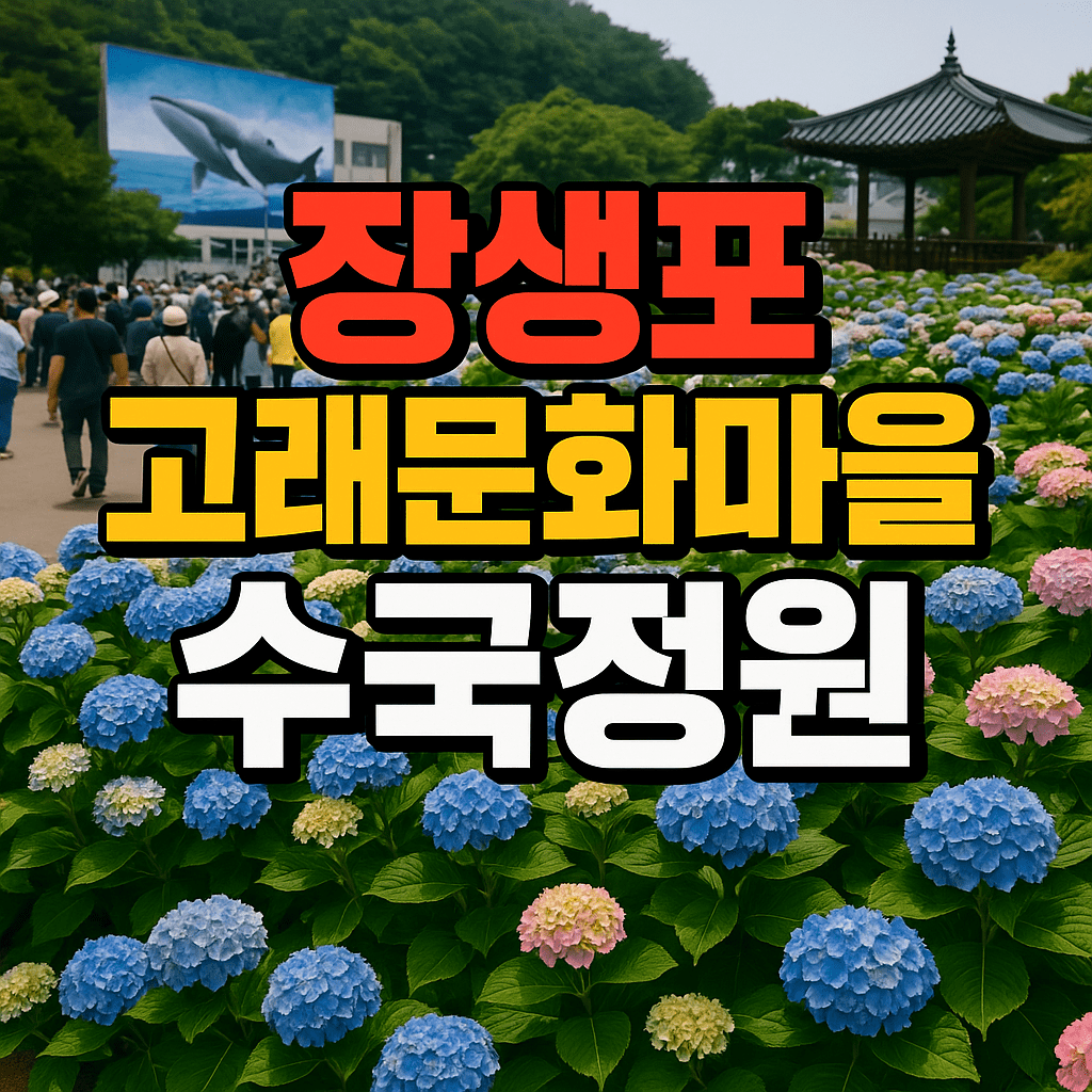 장생포 고래문화마을 수국정원
