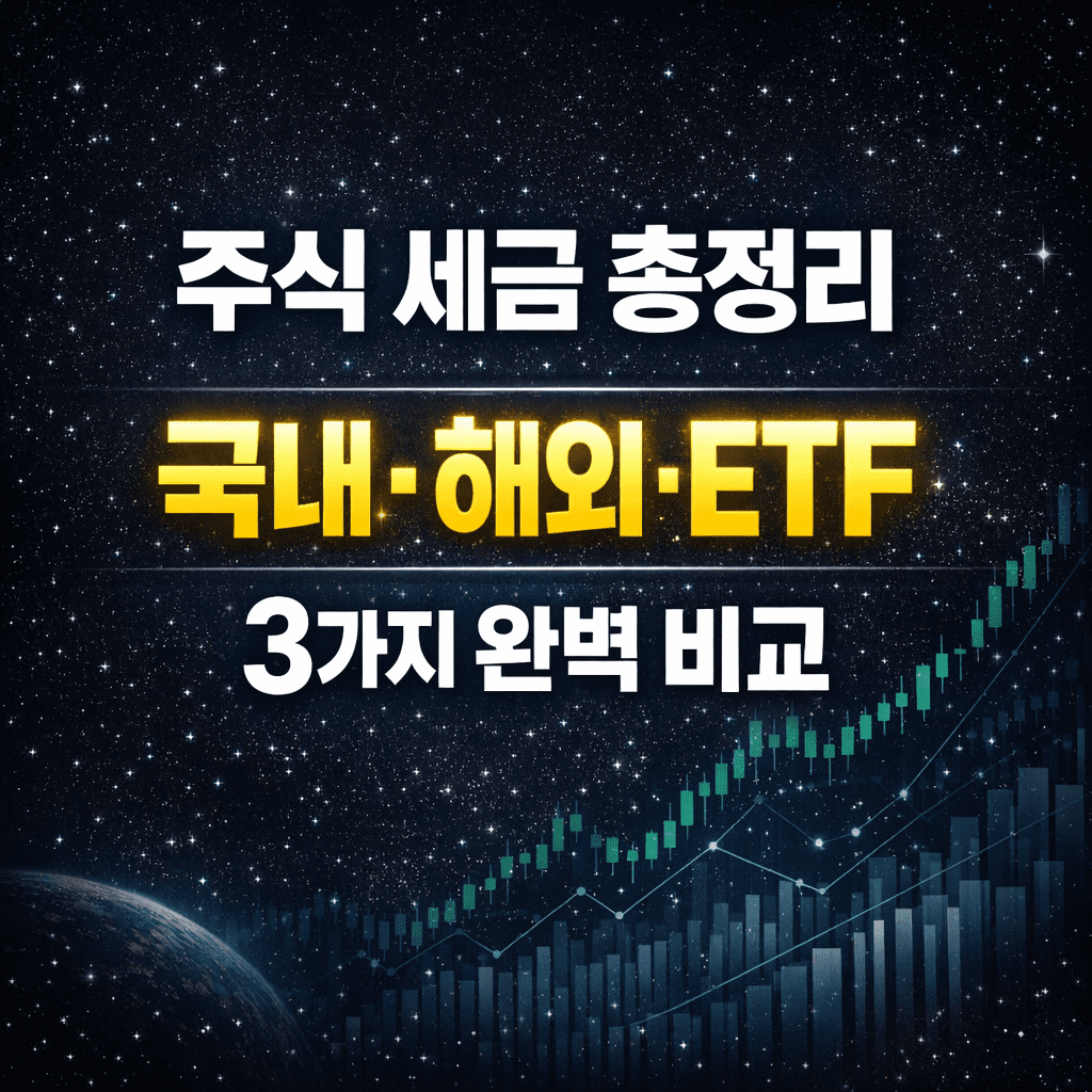 주식 세금 총정리 – 국내·해외·ETF 3가지 완벽 비교