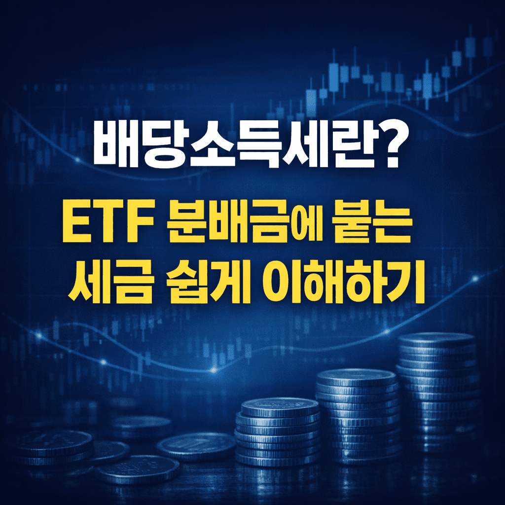 배당소득세란 – ETF 분배금에 붙는 세금 쉽게 이해하기