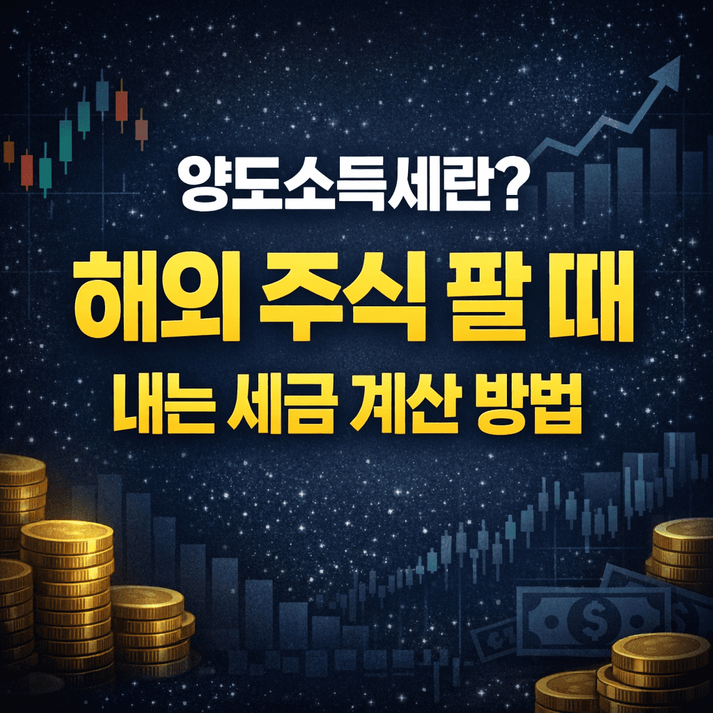 양도소득세란 – 해외 주식 팔 때 내는 세금 계산 방법