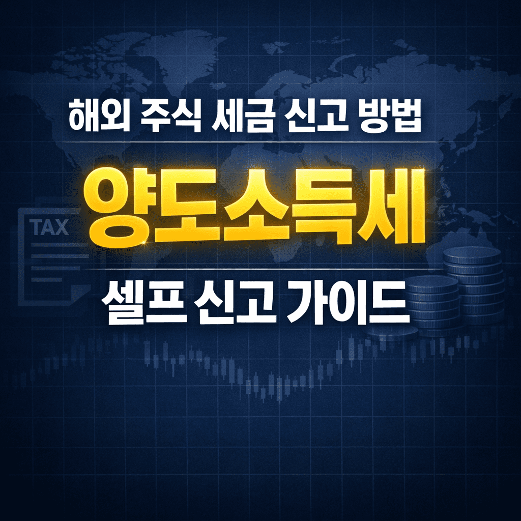 해외 주식 세금 신고 방법 – 양도소득세 셀프 신고 가이드
